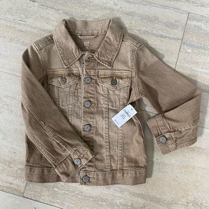 Gap khaki Toddler Jean jacket - 4T